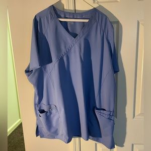 6 tops & 4 pants WonderWink Ceil Blue Scrub Sets Size 4XL